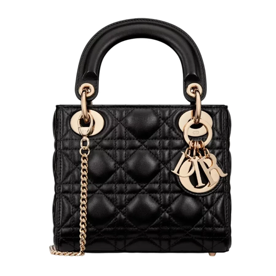 Túi Xách Tay Nữ Dior Mini Lady Dior Bag M0505ONGE_M900 Màu Đen